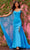 Sherri Hill - 55069 Beaded Cold Shoulder Gown with Slit Prom Dresses 00 / Bright Blue