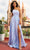 Sherri Hill 55092 - One Sleeve A-line Evening Gown Prom Dresses 000 / Light Blue