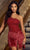 Sherri Hill 55161 - Fringed Skirt Cocktail Dress Cocktail Dresses 000 / Red