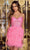 Sherri Hill 55179 - Sweetheart Feathered Cocktail Dress Cocktail Dresses 000 / Bright Pink