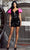 Sherri Hill 55218 - Cut-Glass Sheath Cocktail Dress Cocktail Dresses 000 / Black/Fuchsia