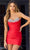 Sherri Hill 55246 - Ruched Beaded Cocktail Dress Cocktail Dresses 000 / Red
