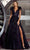 Sherri Hill 55249 - V-Neck A-Line Long Dress Evening Dress 00 / Black