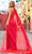 Sherri Hill 55270 - Halter Beaded Chiffon Cape Dress Prom Dresses