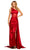 Sherri Hill 55388 - Asymmetrical Corset Bodice Prom Gown Prom Dresses 000 / Red