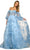 Sherri Hill 55436 - Bell Sleeved Gown Evening Dresses 000 / Light Blue