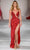 Sherri Hill 55458 - Illusion V-Neck Prom Dress Special Occasion Dress 000 / Red
