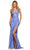 Sherri Hill 55483 - Lace Detail Corset Prom Dress Special Occasion Dress 000 / Periwinkle