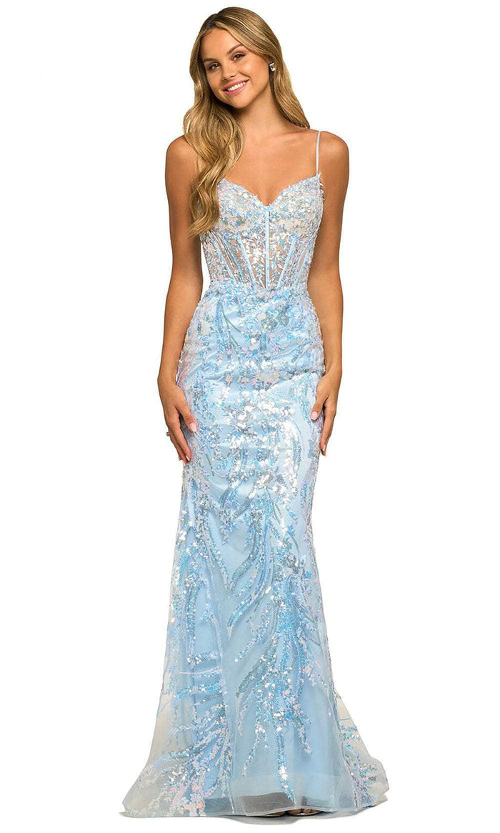 Sherri Hill 55502 - Sweetheart Corset Sequin Prom Gown Prom Gown
