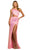 Sherri Hill 55517 - Asymmetric Sequin Prom Gown With Slit Prom Gown 000 / Pink