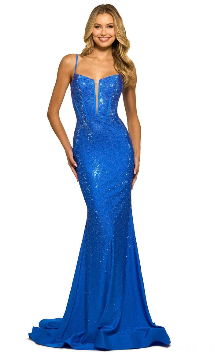 Sherri Hill 55519 - Beaded Mermaid Dress Special Occasion Dress 000 / Royal