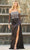 Sherri Hill 55536 - Strapless Corset Beaded Slit Gown Evening Dresses