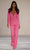 Sherri Hill - 71106 Long Sleeves Sequin Pantsuit Evening Dresses 00 / Neon Pink