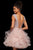 Sherri Hill - Beaded Bateau Ruffled A-Line Cocktail Dress 53109 - 1 pc Blush In Size 14 Available CCSALE 14 / Blush