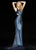 Sherri Hill - Beaded Plunging V-neck Sheath Dress 51364 - 1 pc Royal In Size 8 Available CCSALE 8 / Royal