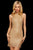 Sherri Hill - High Halter Beaded Sheath Dress 53061 - 1 pc Light Gold In Size 0 Available CCSALE 0 / Light Gold