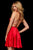 Sherri Hill - Short oop Neck Satin Dress 52156 - 1 pc Red In Size 8 Available CCSALE