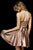 Sherri Hill - Sleeveless V-Neck Satin Short Dress 52253 - 2 pcs Mocha in size 00 and Emerald In Size 8 Available CCSALE