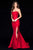 Sherri Hill - Strapless Taffeta Long Mermaid Dress With Slit 51671 CCSALE 14 / Red