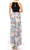 SLNY - 9141196 Keyhole Halter Floral A-Line Dress Special Occasion Dress