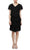 SLNY - V Neck Tiered Flounce Chiffon Dress 1175251 - 1 pc Black In Size 16 Available CCSALE 16 / Black