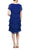 SLNY - V Neck Tiered Flounce Chiffon Dress 1175251 - 1 pc Cobalt In Size 10 Available CCSALE