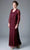 Soulmates 1603 - Soutache Lace Embroidered Dress And Jacket Gown Mother of the Bride Dresses Burgundy / S