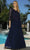 Soulmates 1901 - Soutache Lace V-Neck Long Dress Mother of the Bride Dresses Navy / S