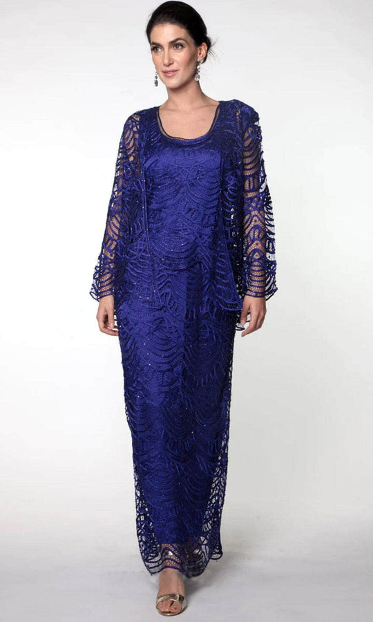 Soulmates C1060 - Three Piece Scallop Jacket Top Skirt Set