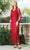 Soulmates C12002 - Signature Beaded Tank Dress With Shawl Evening Dresses Merlot / S