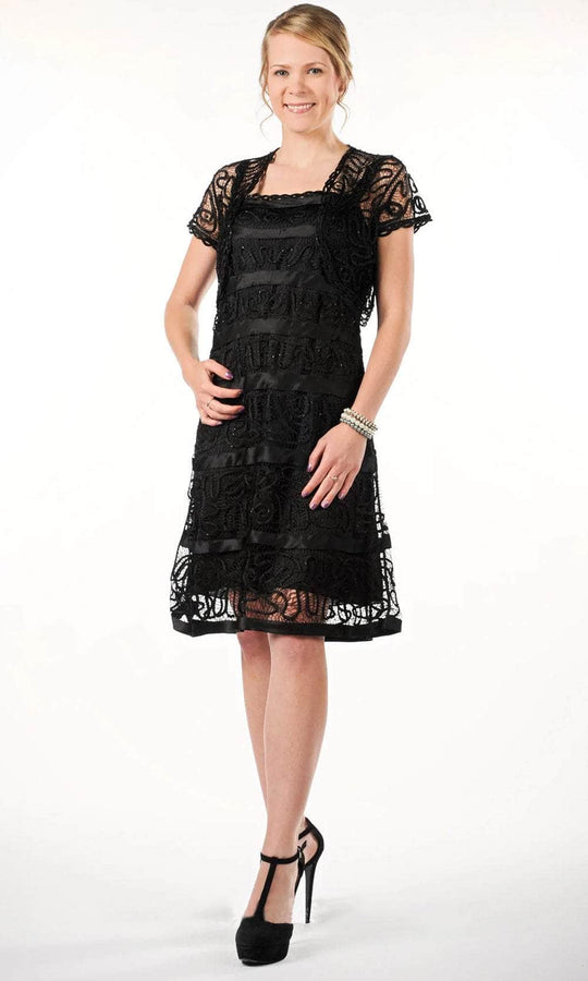 Soulmates C7185 - Cap Sleeves Bolero Jacket With Dress