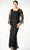 Soulmates D1104 - Rose Lace Three Pieces Skirt Set Evening Dresses Black / S