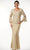 Soulmates D859709 - Bell Sleeve Tunic And Skirt Set Clothing Set Champagne / S