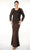 Soulmates D888709 - V-Neck Twin Set With Solid Skirt Clothing Set Espresso / S