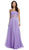 Strapless Ruched Evening A-Line Dress Dress XXS / Lilac
