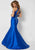 Studio 17 - Floral Embroidered Cutout Bodice Gown 12687 CCSALE 6 / Royal