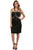 Sue Wong Applique Dress Cocktail Dress CCSALE 6 / Black