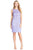 Sue Wong - Embroidered Bateau Neck Sheath Dress N5167 Special Occasion Dress 2 / Periwinkle