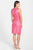 Sue Wong Embroidered Sleeveless Scoop Cocktail Dress CCSALE 12 / Fuchsia
