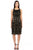 Sue Wong High Neck Embroidered Dress Cocktail Dress CCSALE 4 / Black