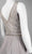 Sue Wong - n4216 Ornate V-Cut Back Dress - 1 pc Platinum In Size 4 Available CCSALE 4 / Platinum
