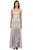 Sue Wong Platinum Embroidered Bodice Gown Sleeveless Dress - 1 pc Platinum in Size 6 Available CCSALE 6 / Platinum