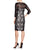 Sue Wong - Sequined Illusion Bateau Sheath Dress N5443 Special Occasion Dress