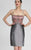 Sue Wong Sleeveless Embellished Bodice Empire Taffeta Dress N3434 - 1 pc Charcoal In Size 6 Available CCSALE 6 / Charcoal
