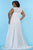 Sydney's Closet - SC5235 Cap Sleeve Lace Bodice Empire Bridal Gown Wedding Dresses