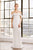 Tadashi Shoji - Amishta Off-The-Shoulder Crepe Gown ALG19170LBR - 1 pc Ivory In Size 4 Available CCSALE 4 / Ivory