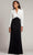 Tadashi Shoji AYV22896L - Collared Lace Two Toned Gown Mother of the Bride Dresses