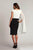 Tadashi Shoji BOS22026MX - Pleated Crisscross Bodice Knee-Length Dress Special Occasion Dress
