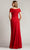 Tadashi Shoji BOS22098L - Pleated Off Shoulder Formal Dress Evening Dresses