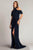 Tadashi Shoji BOS23009L - Cold Shoulder Drape Sleeve Evening Dress Special Occasion Dress